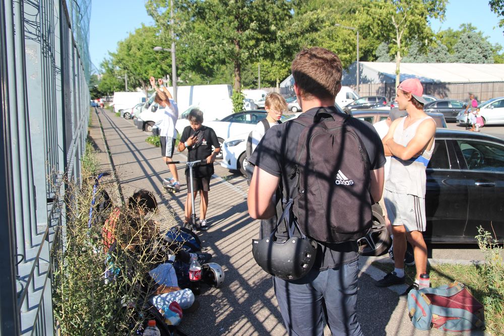 Riders en déplacement lors d'une sortie